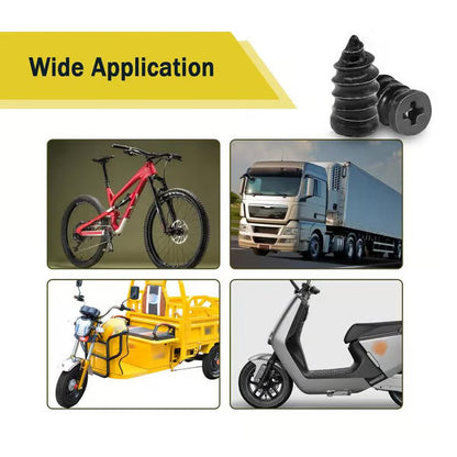 QIAWI🔩60PCS Tire Repair Rubber Nails Kit with 2 Sizes + Free Screwdriver Included