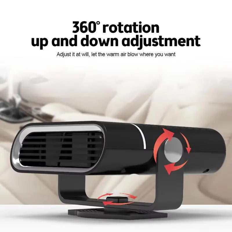 QIAWI™ Portable Car Heater Fan 12V/24V Fast Heating & 360° Rotation