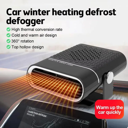 QIAWI™ Portable Car Heater Fan 12V/24V Fast Heating & 360° Rotation